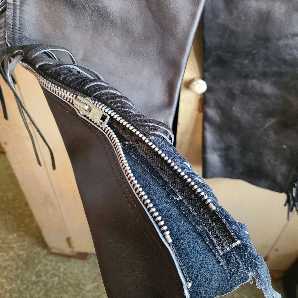 Leather Riding Chaps - Picture 5 of 13